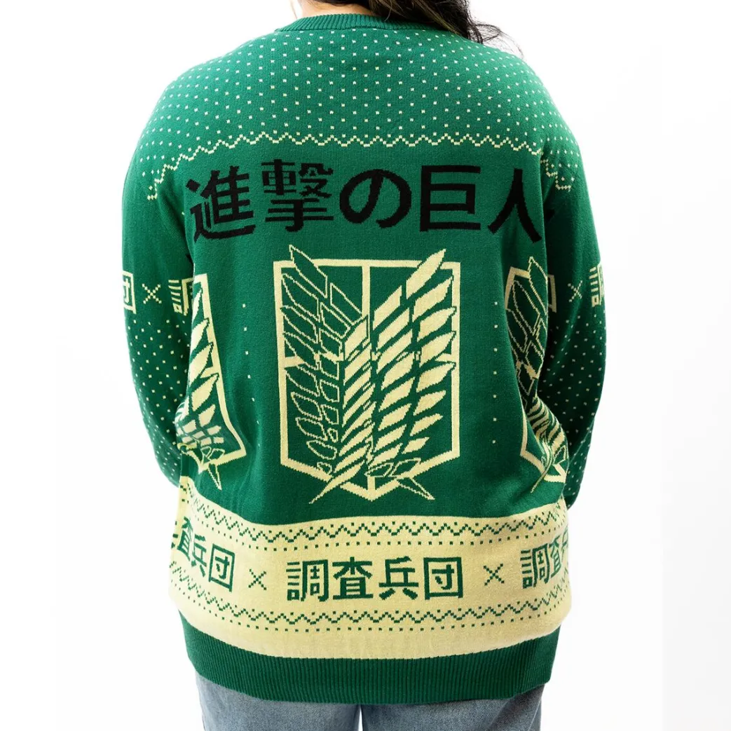 Attack On Titan - Scout Regiment Kanji Feiertagspullover - Crunchyroll Exklusiv!
