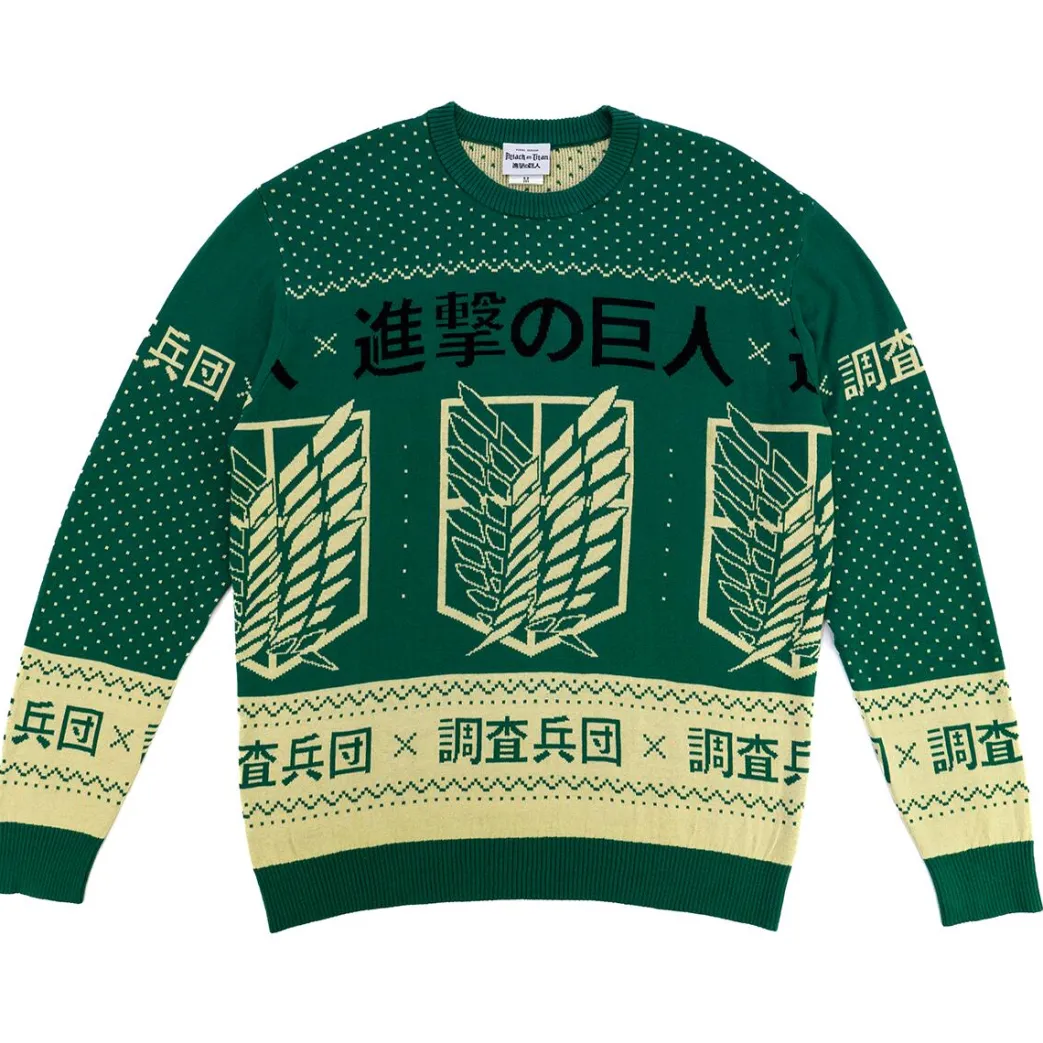 Attack On Titan - Scout Regiment Kanji Feiertagspullover - Crunchyroll Exklusiv!