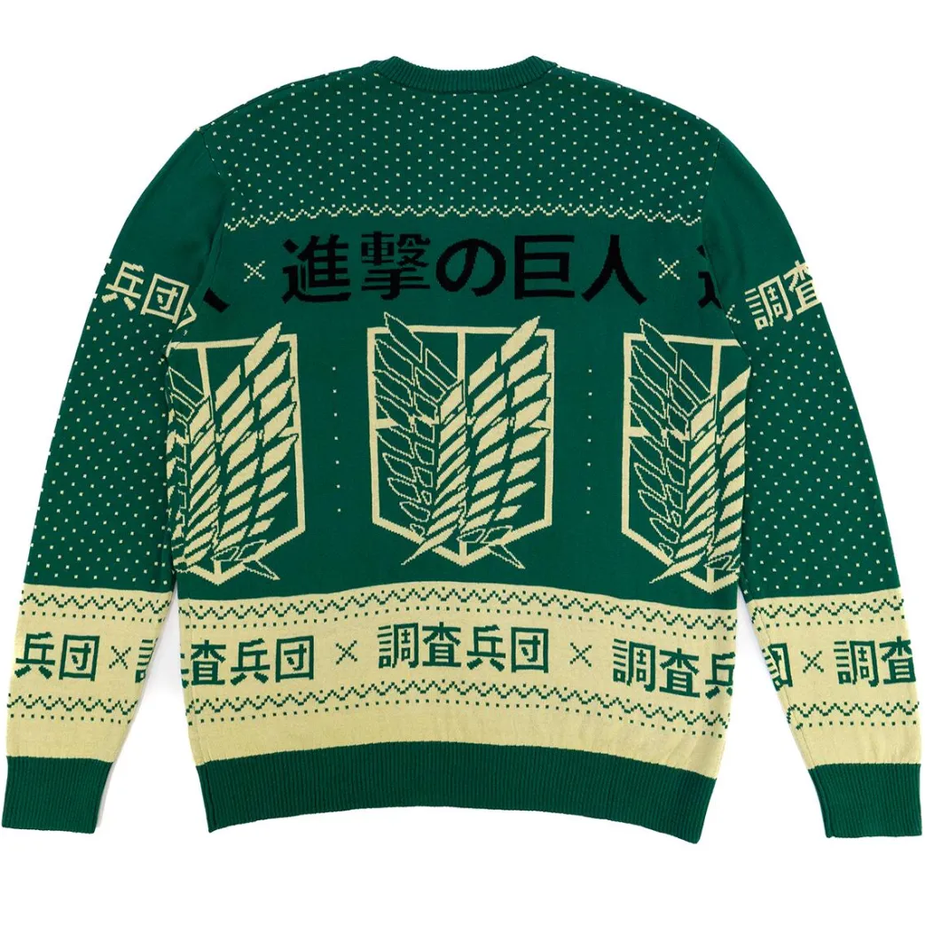 Attack On Titan - Scout Regiment Kanji Feiertagspullover - Crunchyroll Exklusiv!