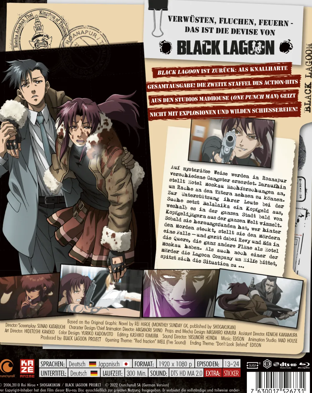 Black Lagoon - The second Barrage - 2. Staffel - Blu-ray Gesamtausgabe (Deutsch)