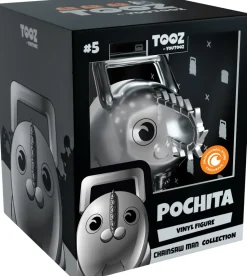 Chainsaw Man � Pochita Vinylfigur (Silver Chrome Ver.) � Exklusiv bei Crunchyroll