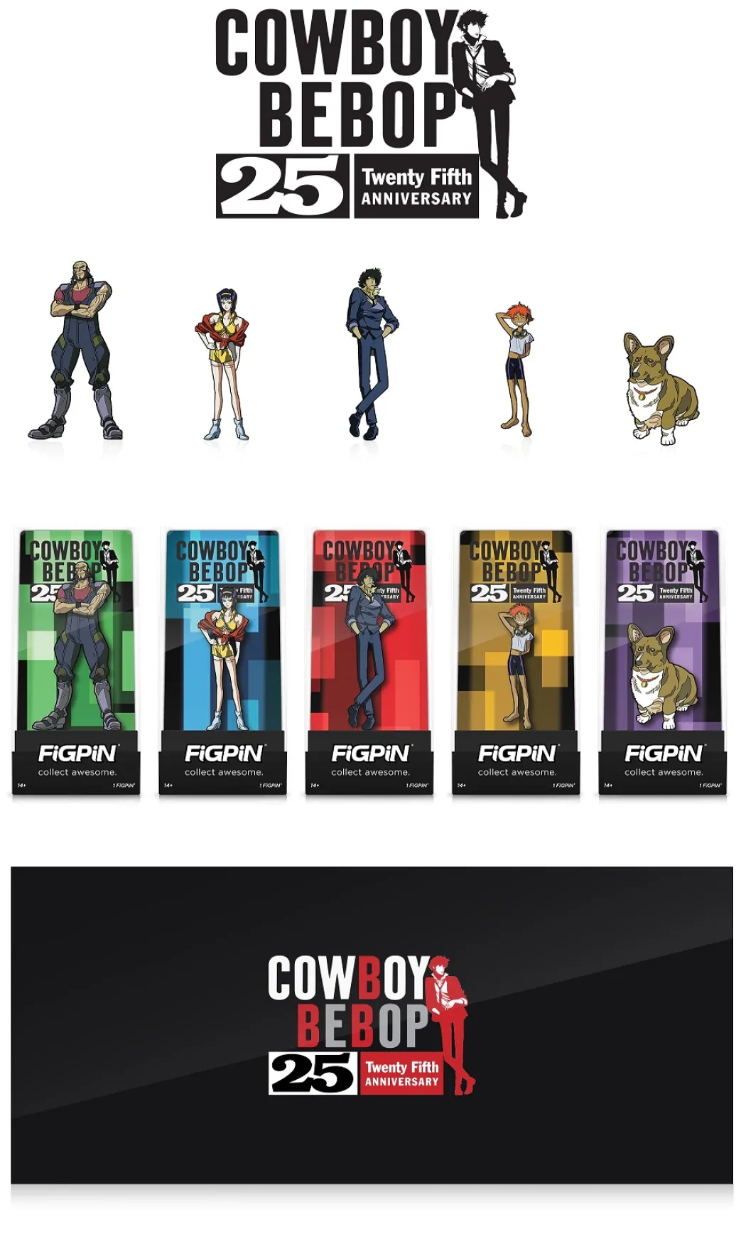 Cowboy Bebop – FiGPiN-Kollektion zum 25-jährigen Jubiläum – exklusiv bei Crunchyroll