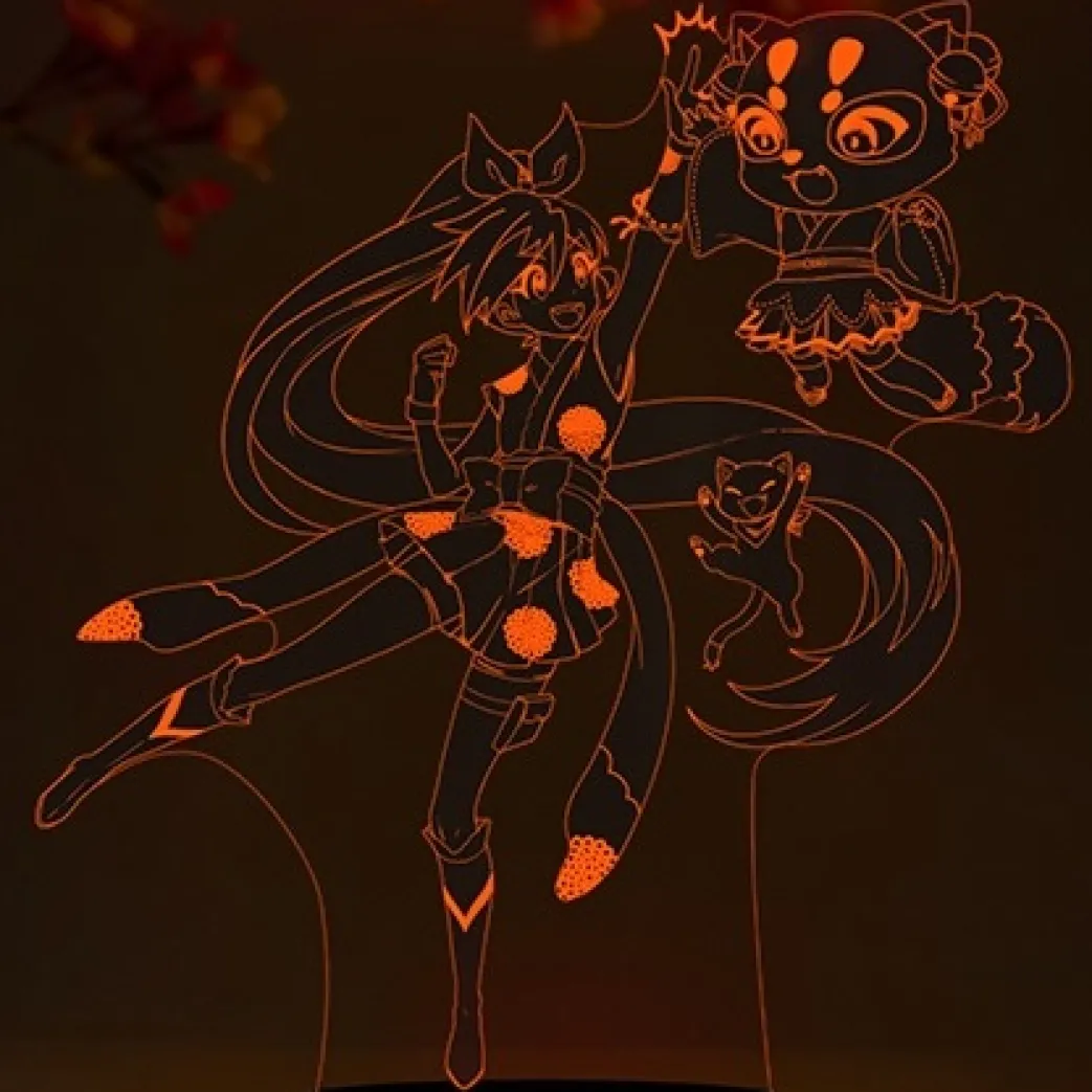 Crunchyroll Hime and Ritsu Otaku Lamp - Crunchyroll Exclusive