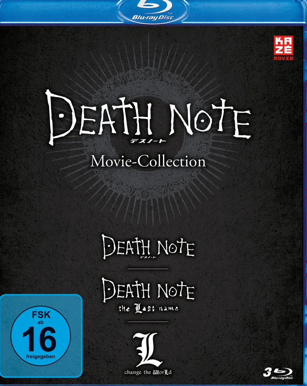 Death Note Movies 1-3: Death Note, Death Note: The Last Name, L: Change the World - Blu-ray (Deutsch)