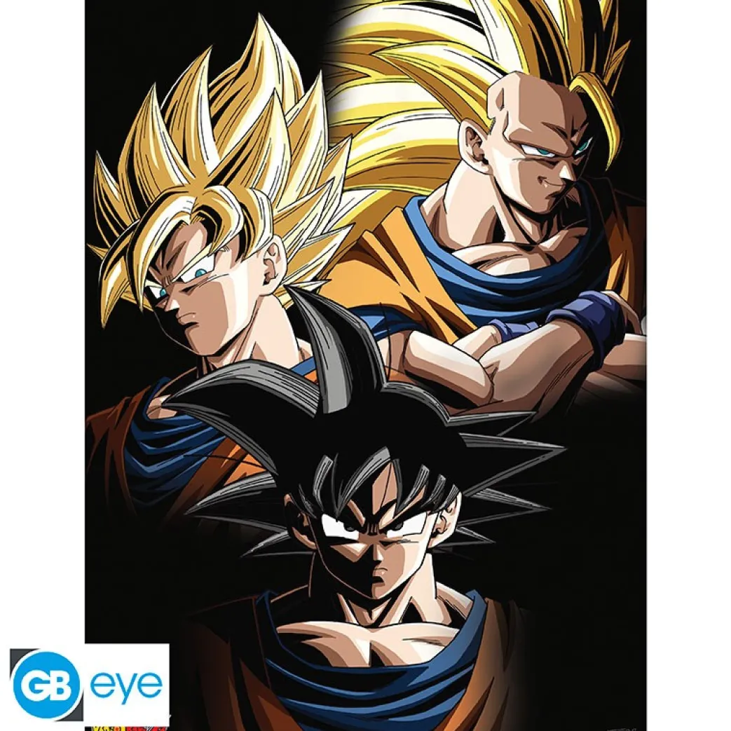 Dragon Ball Z - Poster - Goku transformations (52x38cm)