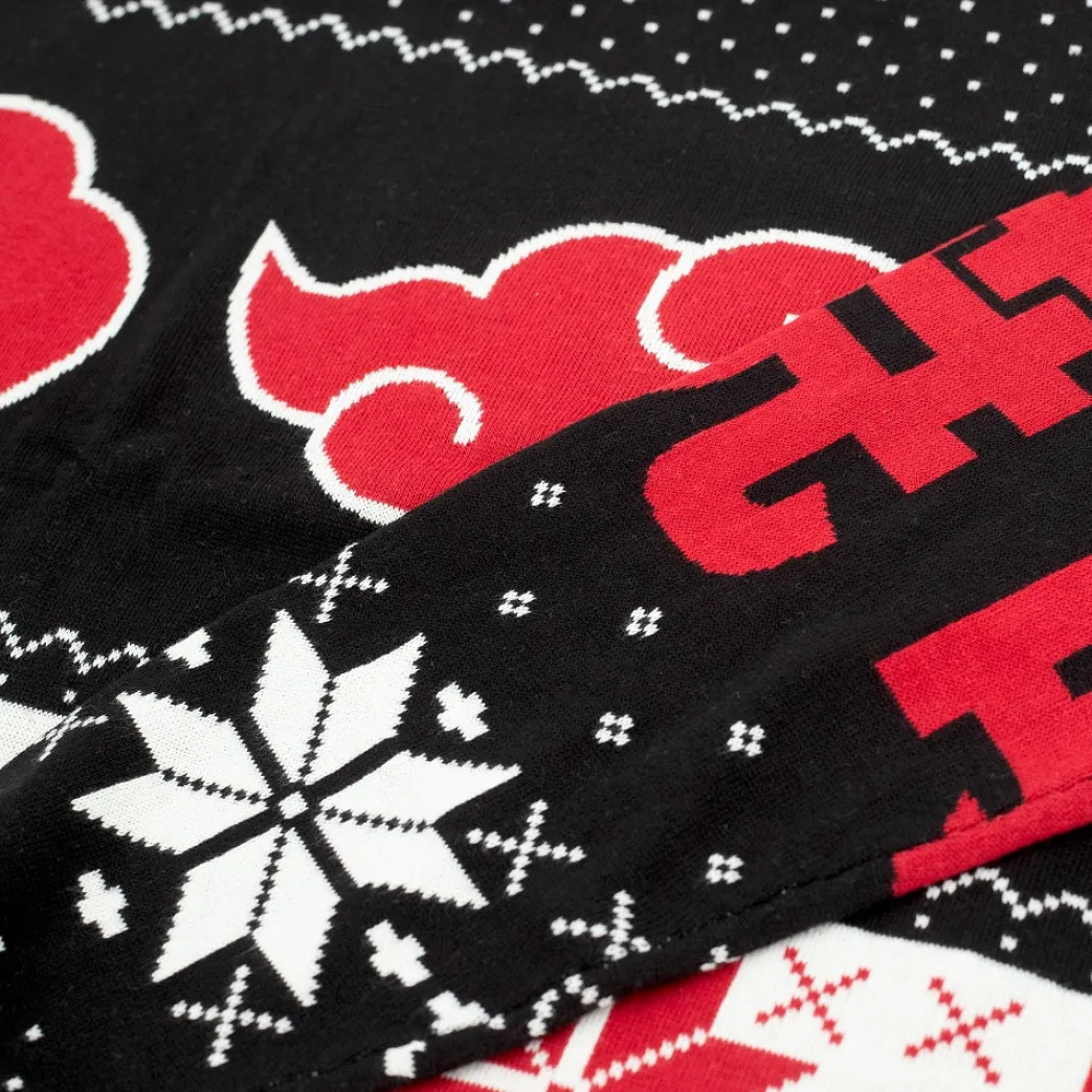 Naruto Shippuden - Akatsuki Fair Isle Feiertagspullover - Crunchyroll Exklusiv!