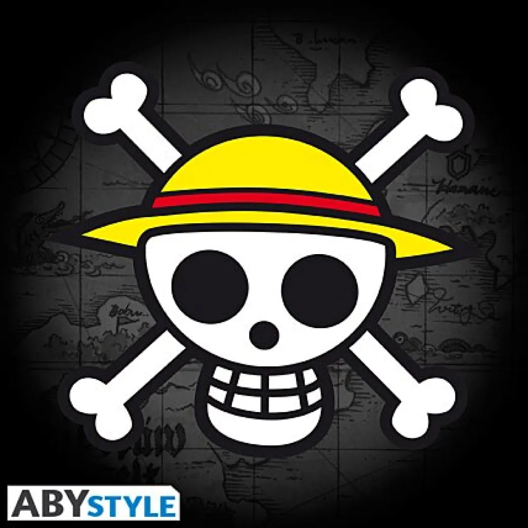 One Piece - T-shirt Skull With Map