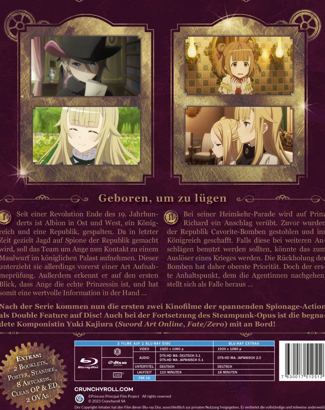 Princess Principal: Crown Handler - Chapter 1 & 2 - Blu-ray (Deutsch)