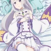 Re:Zero - Relaxing Emilia Throw Blanket