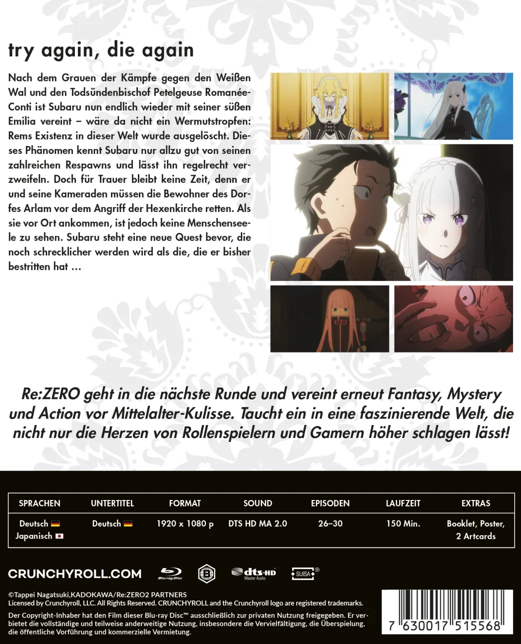 Re:ZERO -Starting Life in Another World - 2. Staffel - Blu-ray Band 1 - Limited Edition mit Sammelbox (Deutsch)